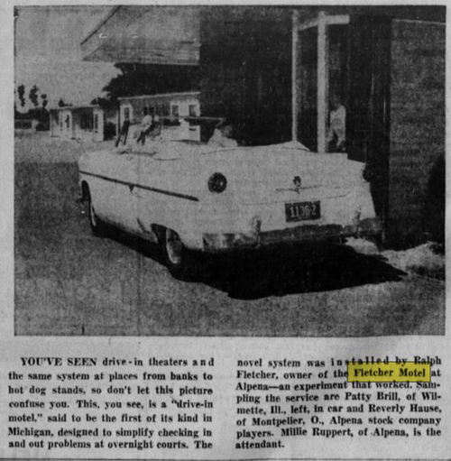 Fletcher Motels - 19 Jul 1954 Drive-Thru Motel Idea